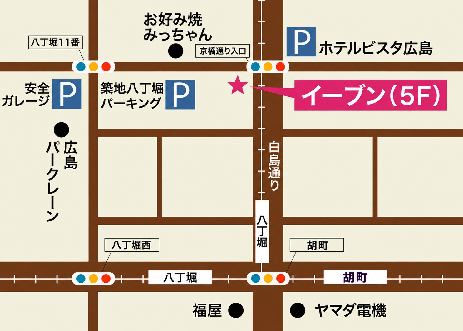 提携駐車場の地図